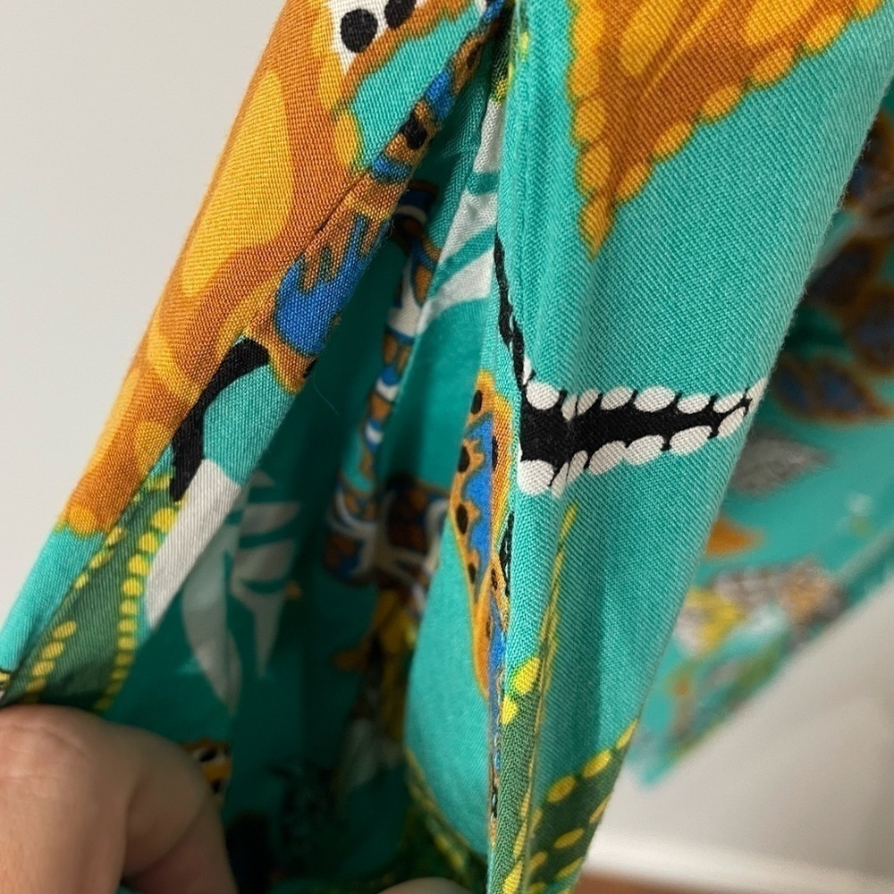 Suzanne Betro Tropical Print Summer Dress Womens M Multicolour Beach Vacation - Picture 8 of 10